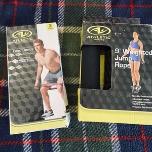Athletic Works Loop Bands and 9” Weighted Jumprope